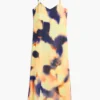 Bedrucktes langes Kleid