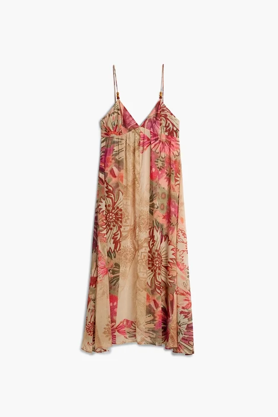 Bedrucktes langes Kleid Bedrucktes langes Kleid