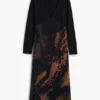 Bedrucktes langes Kleid