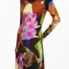 Bedrucktes Midikleid von M. Christian Lacroix Bedrucktes Midikleid von M. Christian Lacroix
