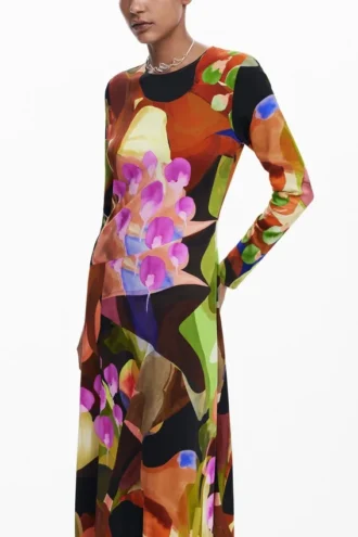 Bedrucktes Midikleid von M. Christian Lacroix Bedrucktes Midikleid von M. Christian Lacroix