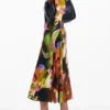 Bedrucktes Midikleid von M. Christian Lacroix Bedrucktes Midikleid von M. Christian Lacroix