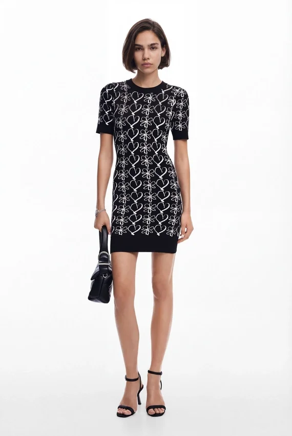 Bedrucktes Minikleid von M. Christian Lacroix Bedrucktes Minikleid von M. Christian Lacroix