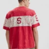 Bedrucktes Strick-T-Shirt Bedrucktes Strick-T-Shirt