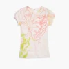 Bedrucktes Strick-T-Shirt Bedrucktes Strick-T-Shirt