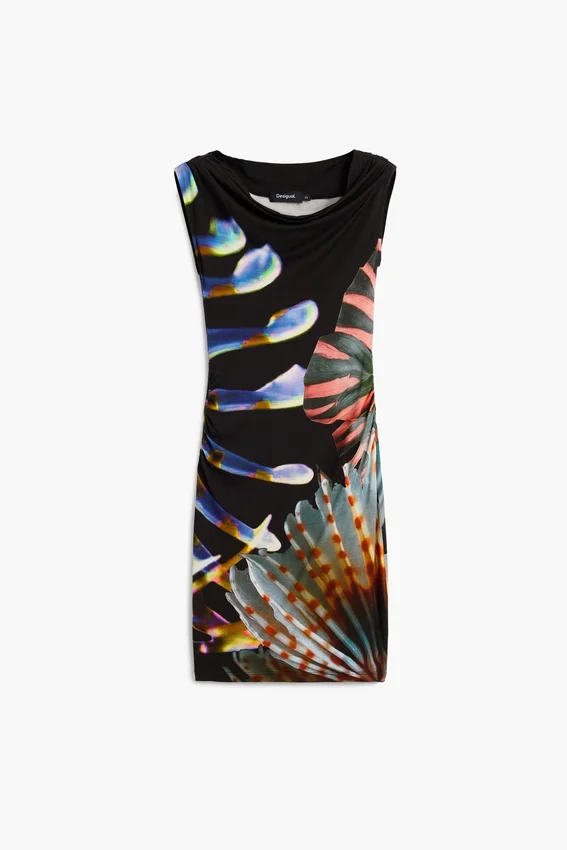 Bedrucktes Strickkleid von M. C. Lacroix Bedrucktes Strickkleid von M. C. Lacroix