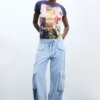 Bedrucktes T-Shirt aus 100 % Baumwolle Bedrucktes T-Shirt aus 100 % Baumwolle
