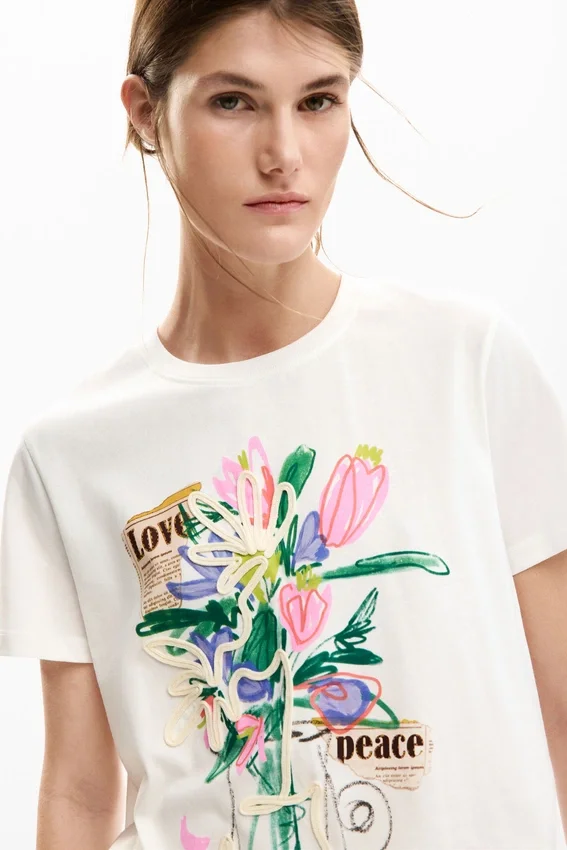 Bedrucktes T-Shirt Vase Bedrucktes T-Shirt Vase