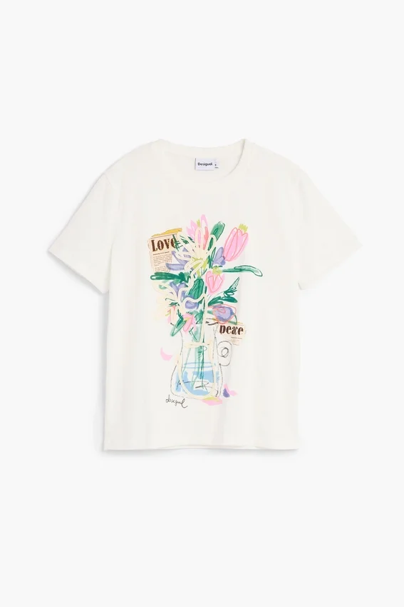 Bedrucktes T-Shirt Vase Bedrucktes T-Shirt Vase