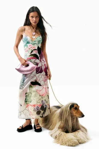 Bedrucktes Trägerkleid