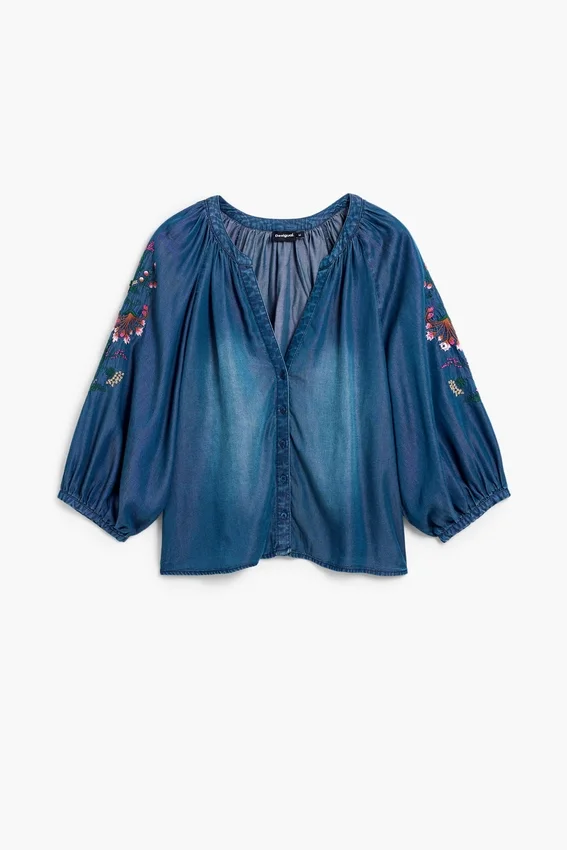 Bestickte Ballonbluse Bestickte Ballonbluse
