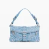 Bestickte Denim-Tasche Bestickte Denim-Tasche