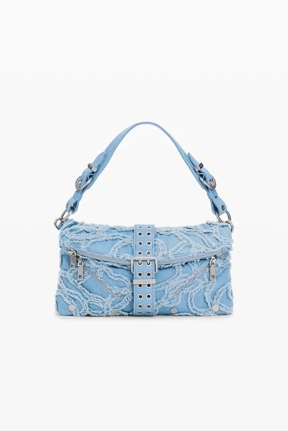 Bestickte Denim-Tasche Bestickte Denim-Tasche