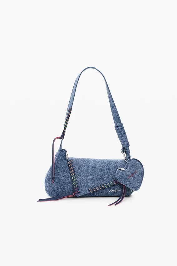 Bestickte Denim-Tasche Bestickte Denim-Tasche