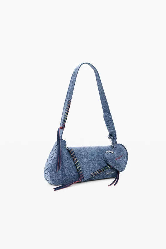 Bestickte Denim-Tasche Bestickte Denim-Tasche