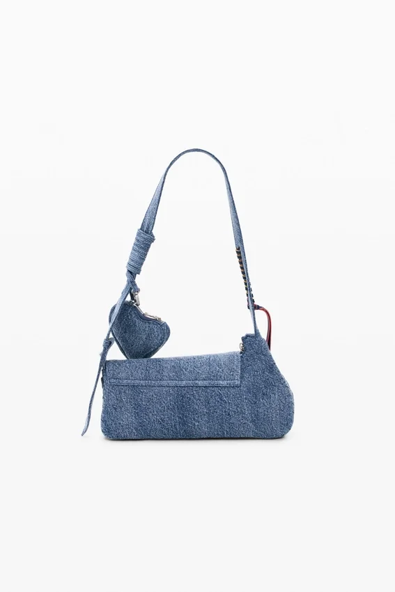 Bestickte Denim-Tasche Bestickte Denim-Tasche