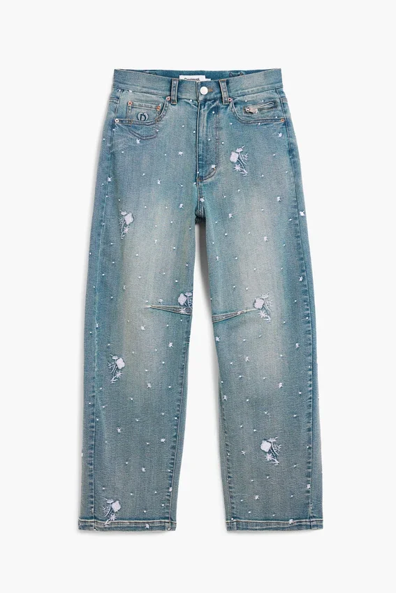 Bestickte Jeans Bestickte Jeans