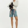 Bestickte Jeansshorts Bestickte Jeansshorts