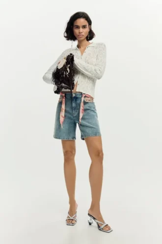Bestickte Jeansshorts Bestickte Jeansshorts