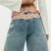 Bestickte Jeansshorts Bestickte Jeansshorts