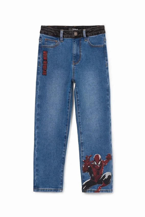 Bestickte Spiderman-Jeans Bestickte Spiderman-Jeans
