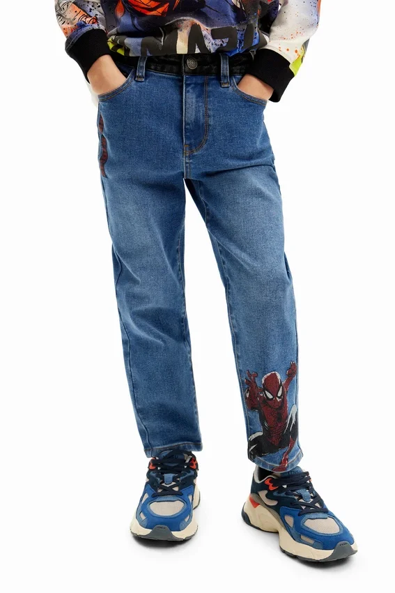 Bestickte Spiderman-Jeans Bestickte Spiderman-Jeans