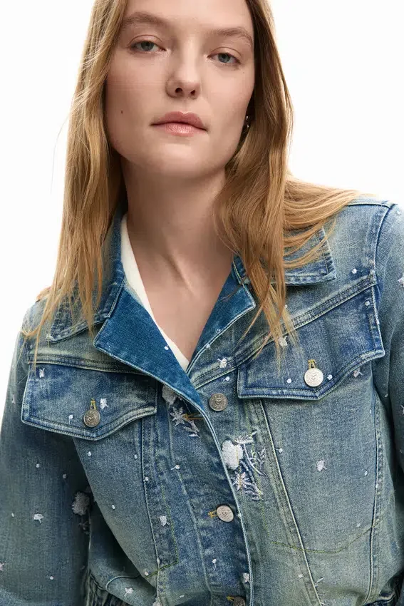 Bestickte Trucker-Jacke Bestickte Trucker-Jacke