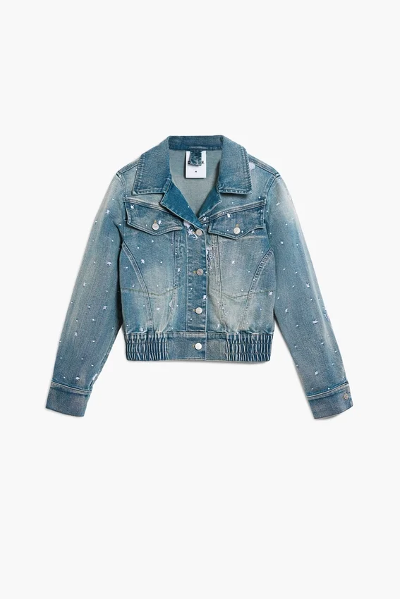 Bestickte Trucker-Jacke Bestickte Trucker-Jacke