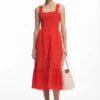 Besticktes Midikleid Besticktes Midikleid