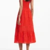 Besticktes Midikleid Besticktes Midikleid