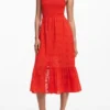 Besticktes Midikleid Besticktes Midikleid