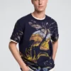 Bio-T-Shirt mit Aufdruck Bio-T-Shirt mit Aufdruck
