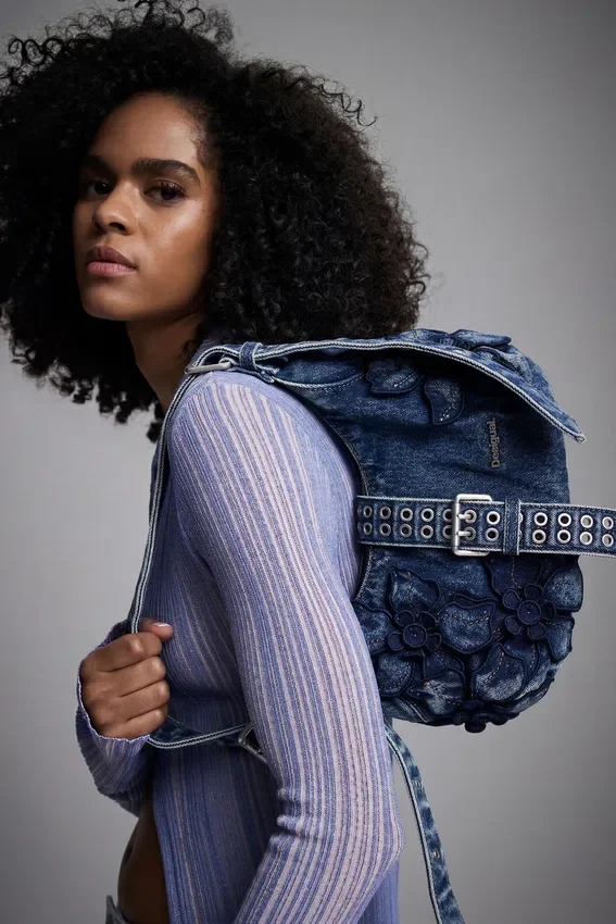 Blaue Denim-Tasche Blaue Denim-Tasche