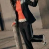 Blazer aus zwei Materialien Blazer aus zwei Materialien