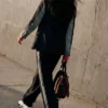 Blazer aus zwei Materialien Blazer aus zwei Materialien