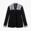 Blazer aus zwei Materialien Blazer aus zwei Materialien