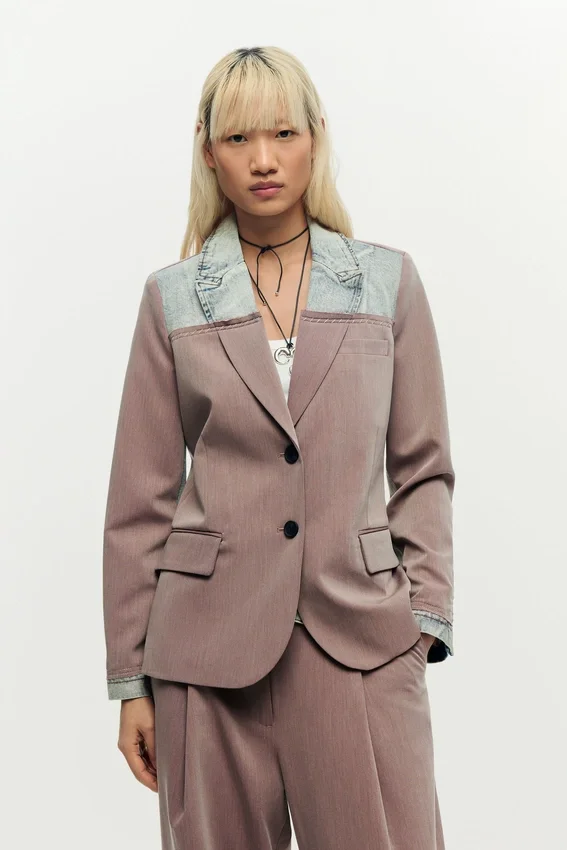 Blazer-Mäntel aus recyceltem Material Blazer-Mäntel aus recyceltem Material