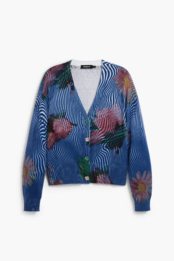 Blumiger Pullover Blumiger Pullover