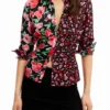 Blumiges Hemd mit Raffungen Blumiges Hemd mit Raffungen