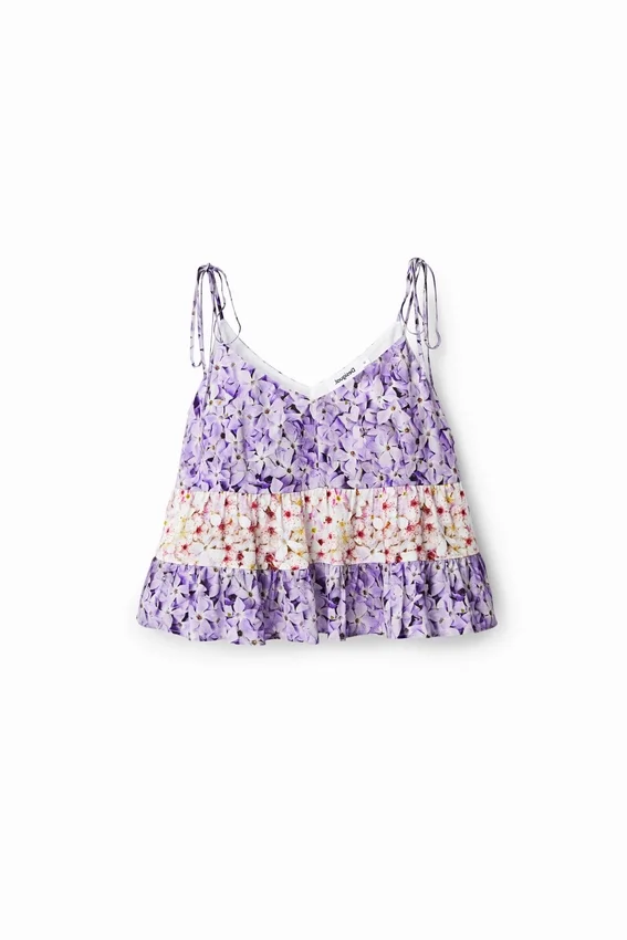 Blumiges Oberteil mit Träger Blumiges Oberteil mit Träger