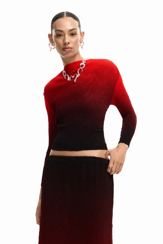 Bluse mit Farbverlauf Bluse mit Farbverlauf