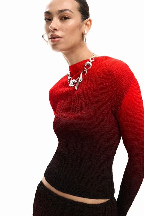 Bluse mit Farbverlauf Bluse mit Farbverlauf