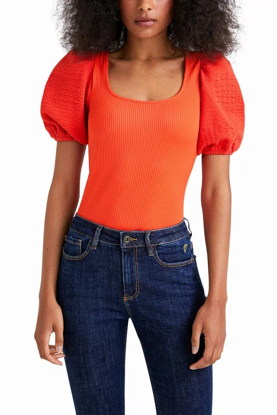 Body mit Ballonärmeln Body mit Ballonärmeln