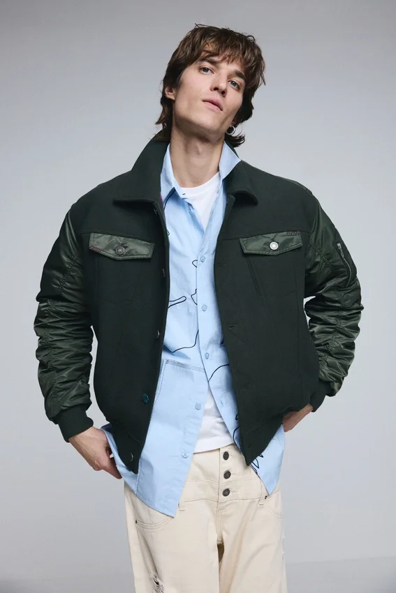 Bomberjacke aus Bekleidung Bomberjacke aus Bekleidung