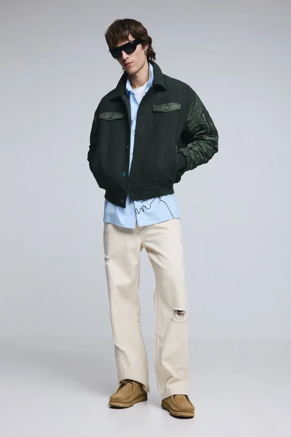 Bomberjacke aus Bekleidung Bomberjacke aus Bekleidung