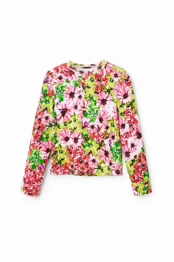 Buntes Hemd mit Blumenmuster Buntes Hemd mit Blumenmuster