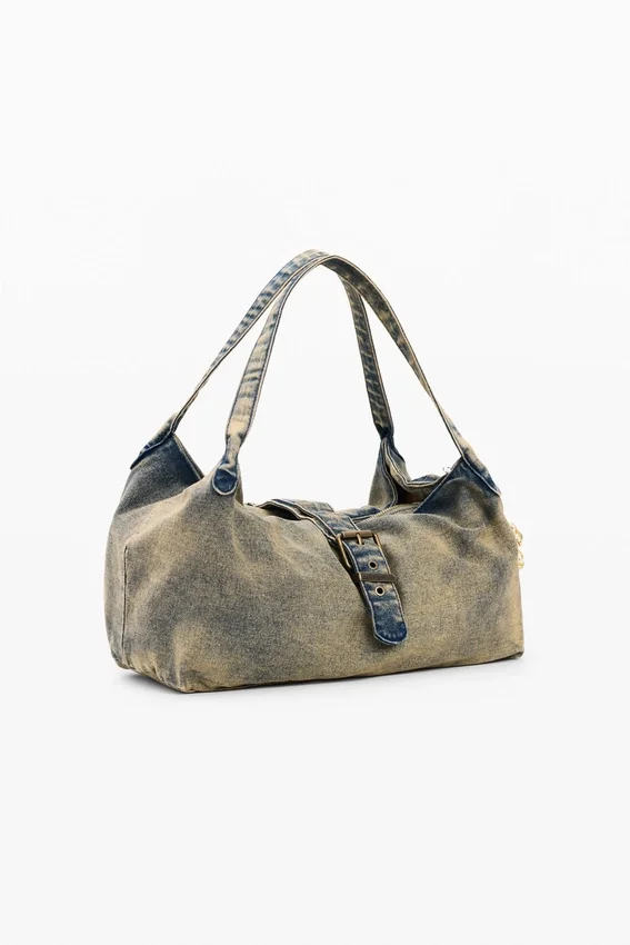 Denim-Charm-Tasche Denim-Charm-Tasche