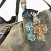 Denim-Charm-Tasche Denim-Charm-Tasche