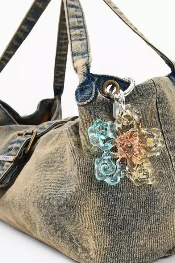 Denim-Charm-Tasche Denim-Charm-Tasche