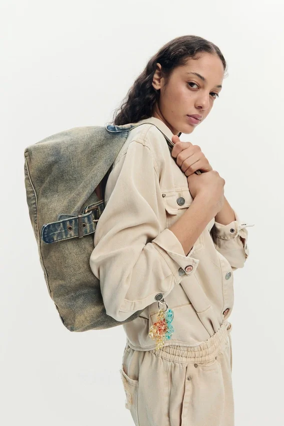 Denim-Charm-Tasche Denim-Charm-Tasche